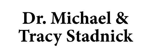 Dr. Michael & Tracy Stadnick text in a simple black font.
