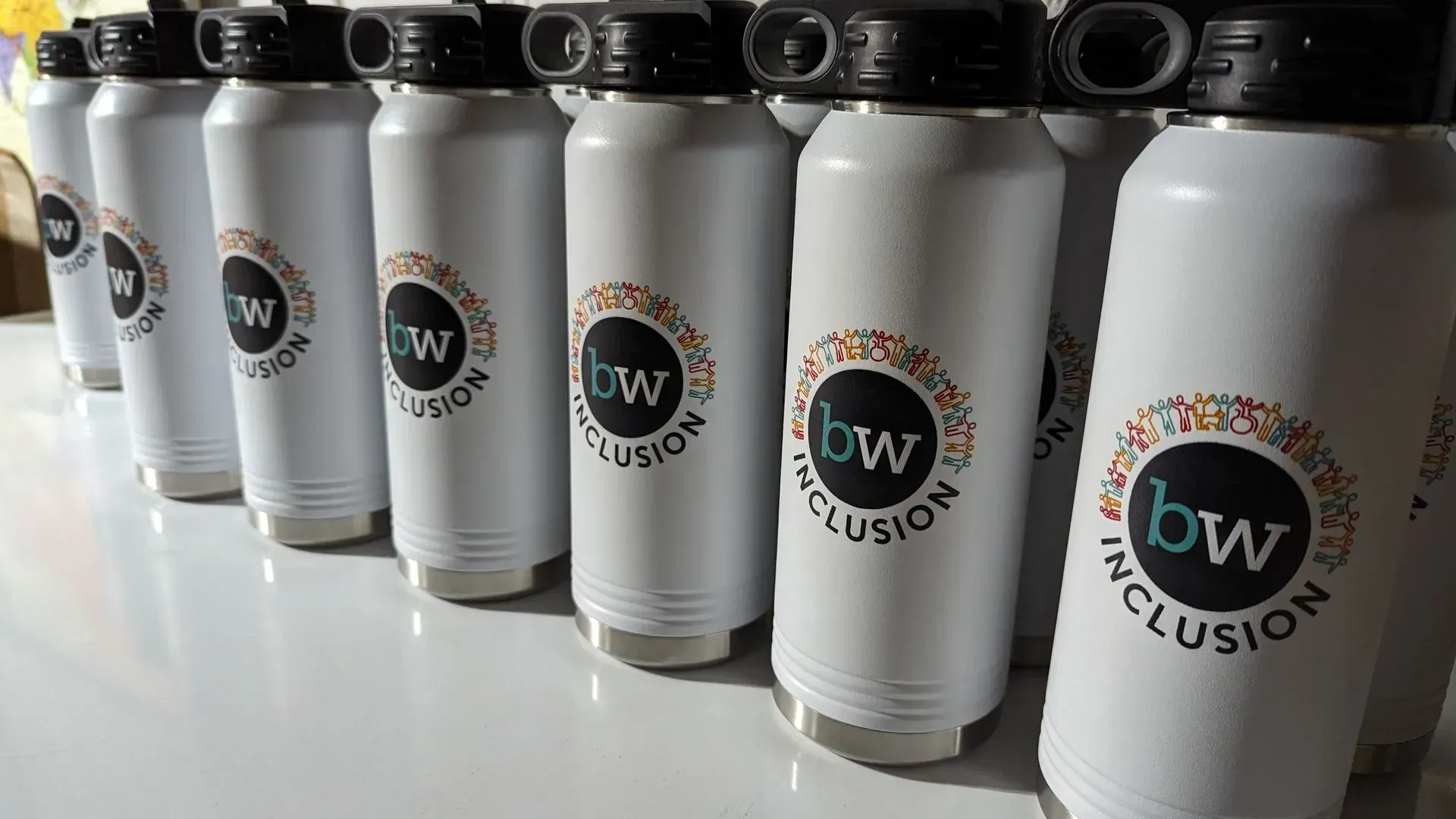 Water bottles.
