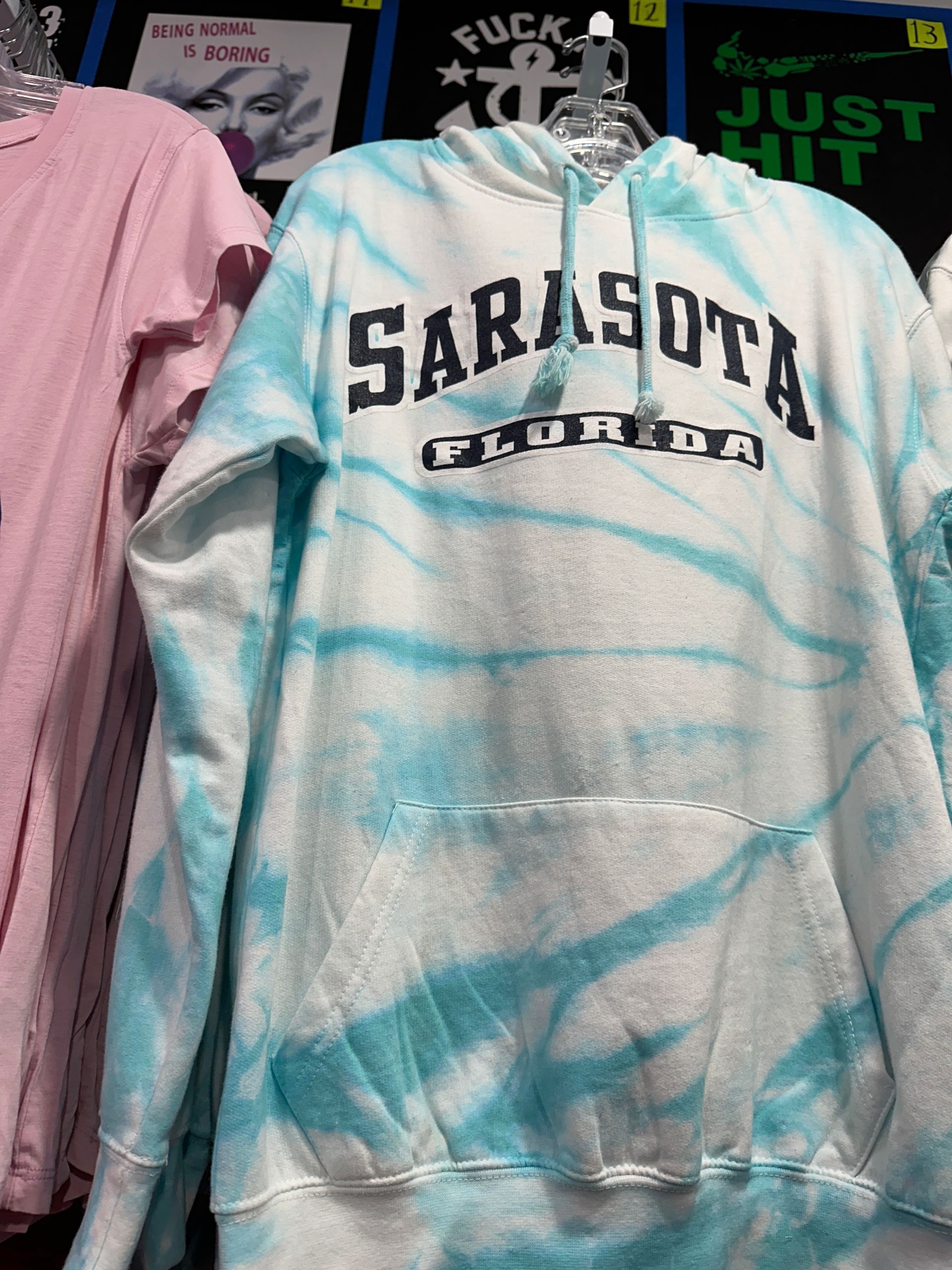 Tie-dye hoodie with 