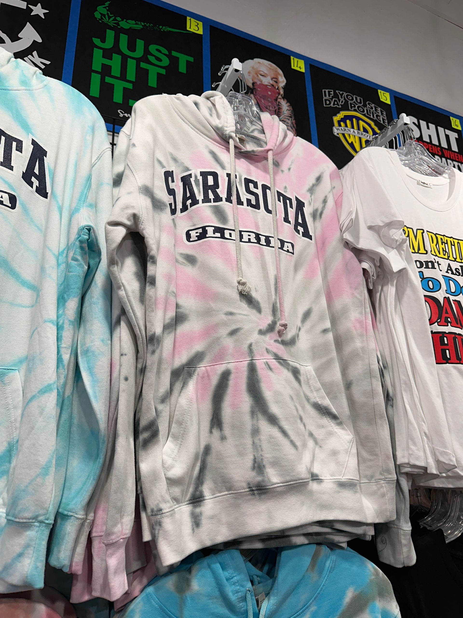 Tie-dye hoodie with 