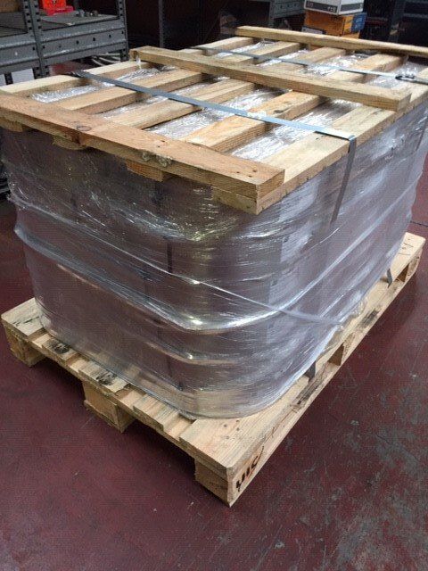 pallets with welding materials in Monza and Brianza