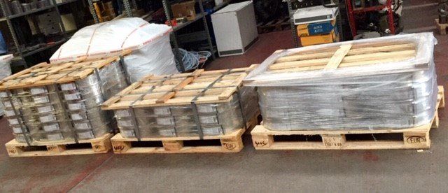 pallets with welding materials Monza and Brianza