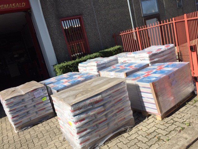 packed packages of welding materials in Monza and Brianza