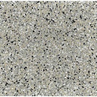 A close up of a gray and black granite floor.