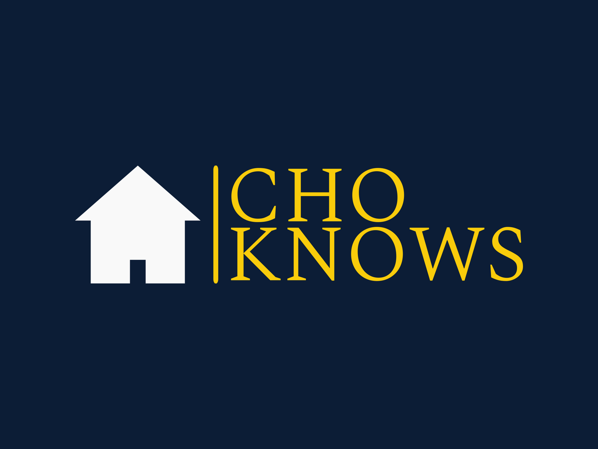 A cho knows logo with a house on it