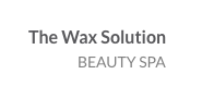 The wax solution beauty spa logo on a white background.