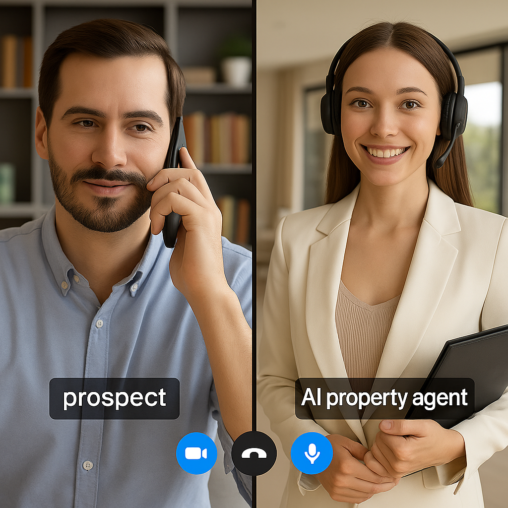 A man and a woman are having a video call.