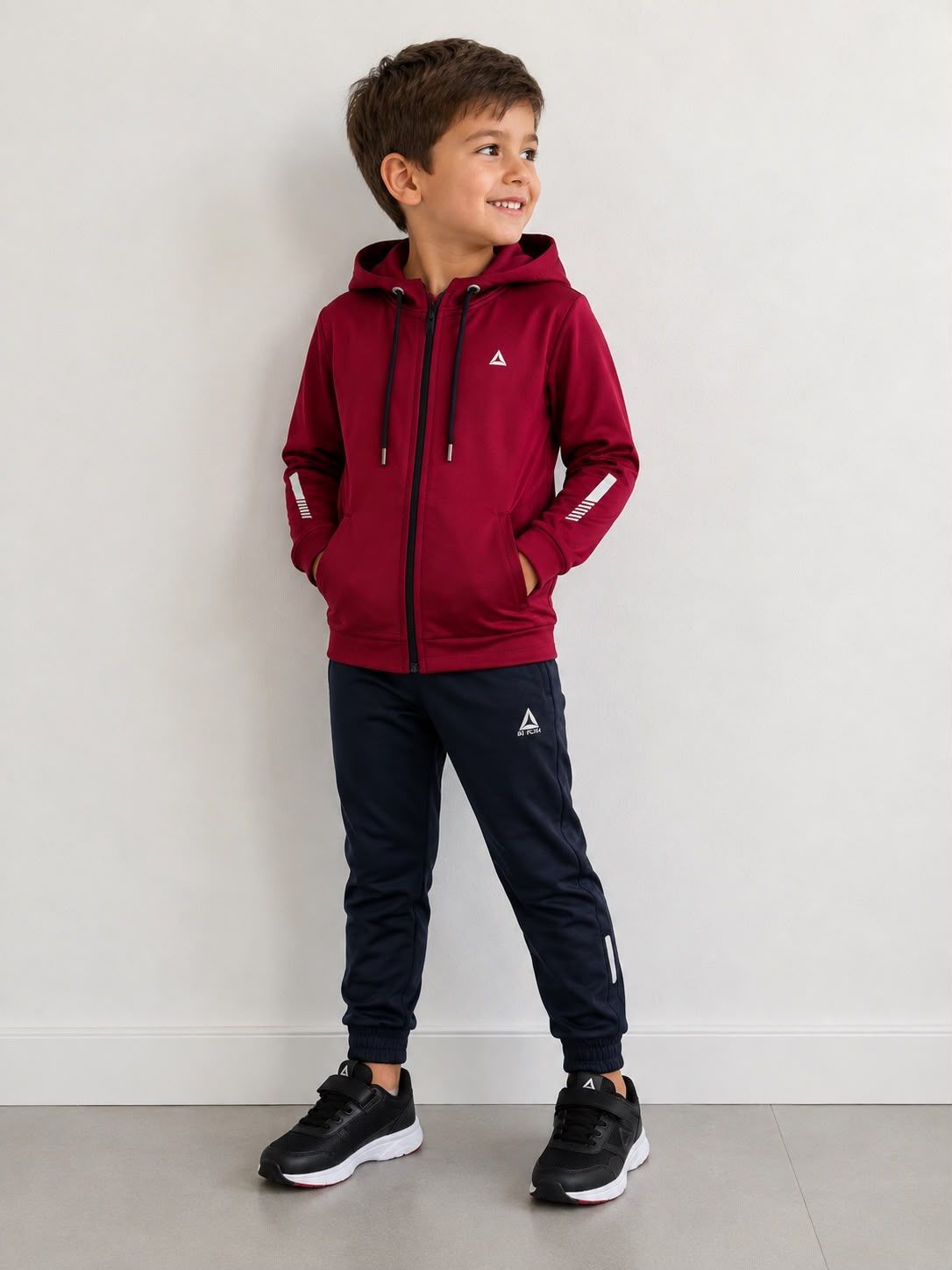 CAMPERA NIÑO UNISEX TERMICO FRISADO CON CAPUCHA (CMÑ011)