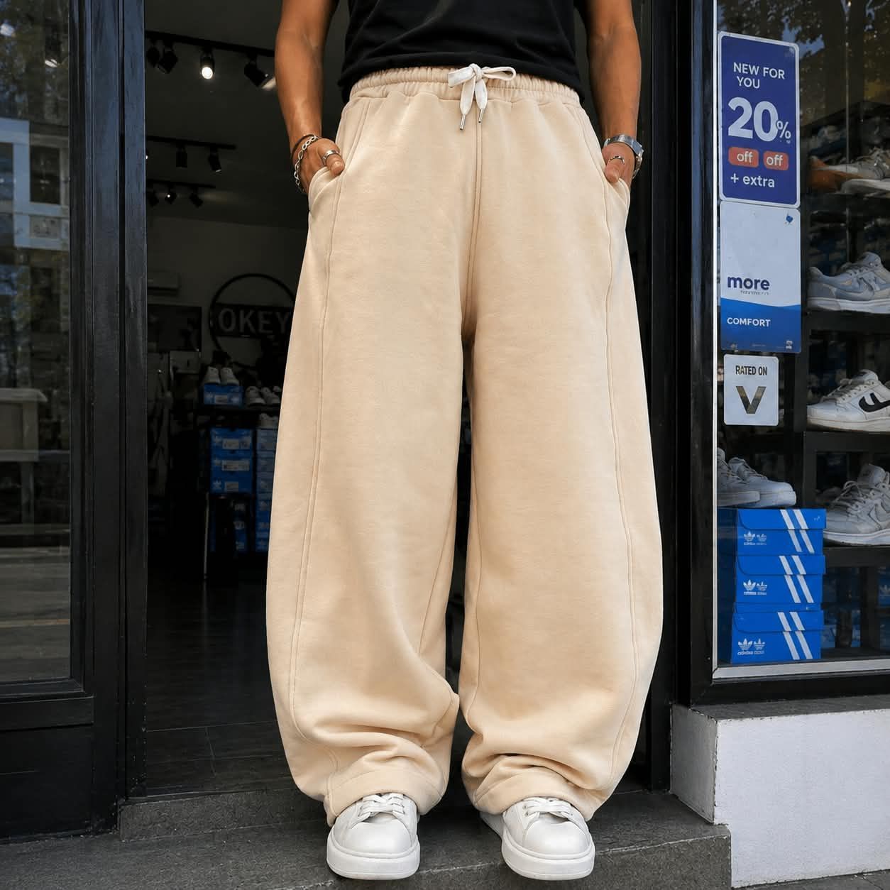 PANTALON BAGGY ALGODON FRISADO UNISEX (P142)