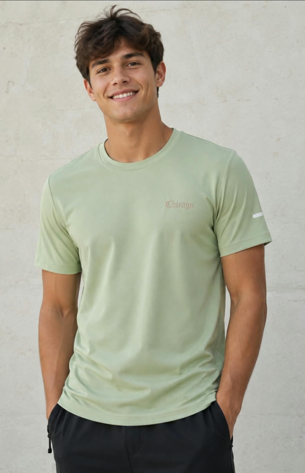 REMERA MICROPIQUÉ DEPORTIVA HOMBRE  (RM034)