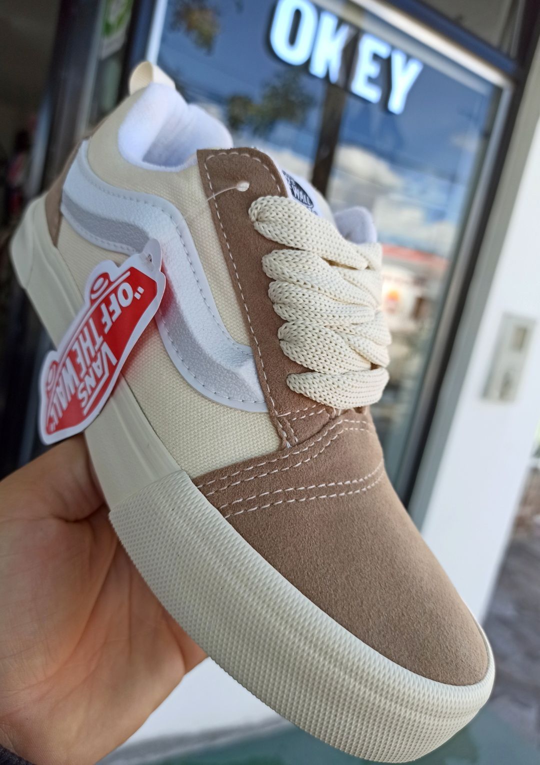 ZAPATILLAS VANS KNU BEIGE (Z019)