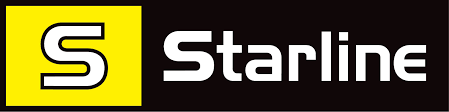 Logo di Starline: un quadrato giallo contenente una