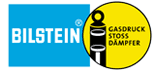 Logo Bilstein. Rettangolo blu con scritta