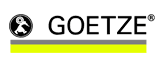 Logo dell'azienda GOETZE, raffigurante un uccello e caratterizzato da una combinazione di colori nero, grigio e giallo.