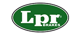 Logo per Lpr Brakes: testo bianco su ovale verde.