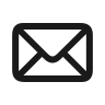 A white envelope icon on a black background.