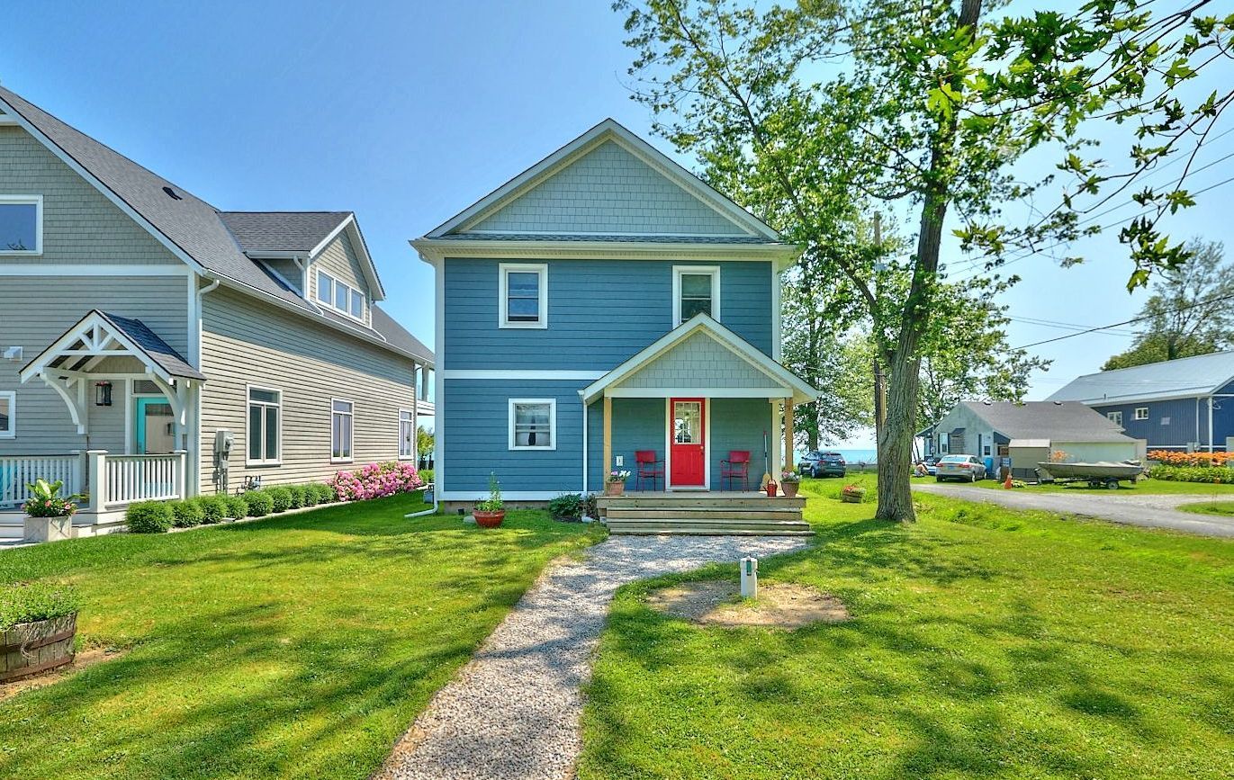A two-storey cottage on Lake Erie in Wainfleet.