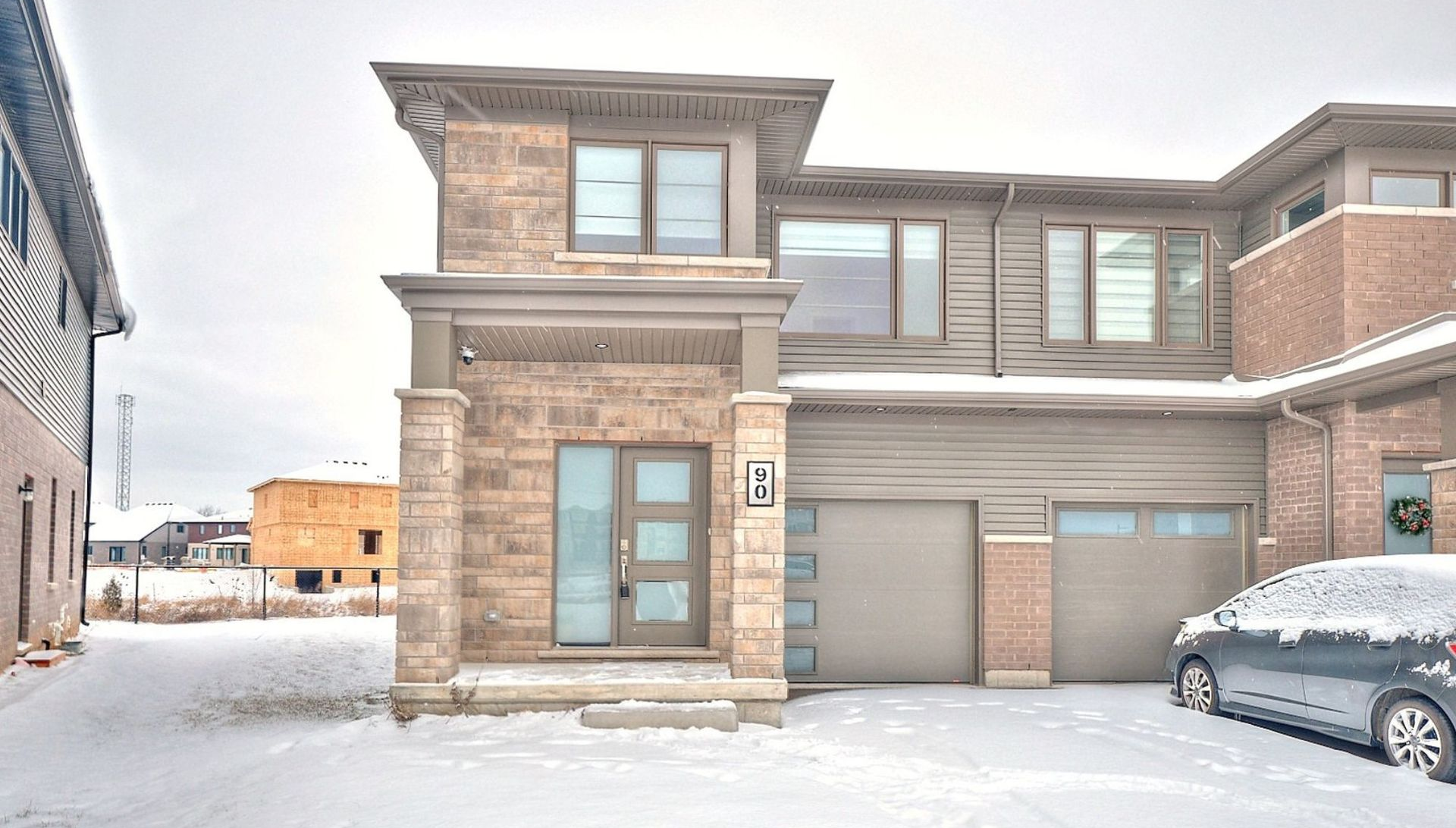 A two-storey townhouse home in Welland, Ontario.