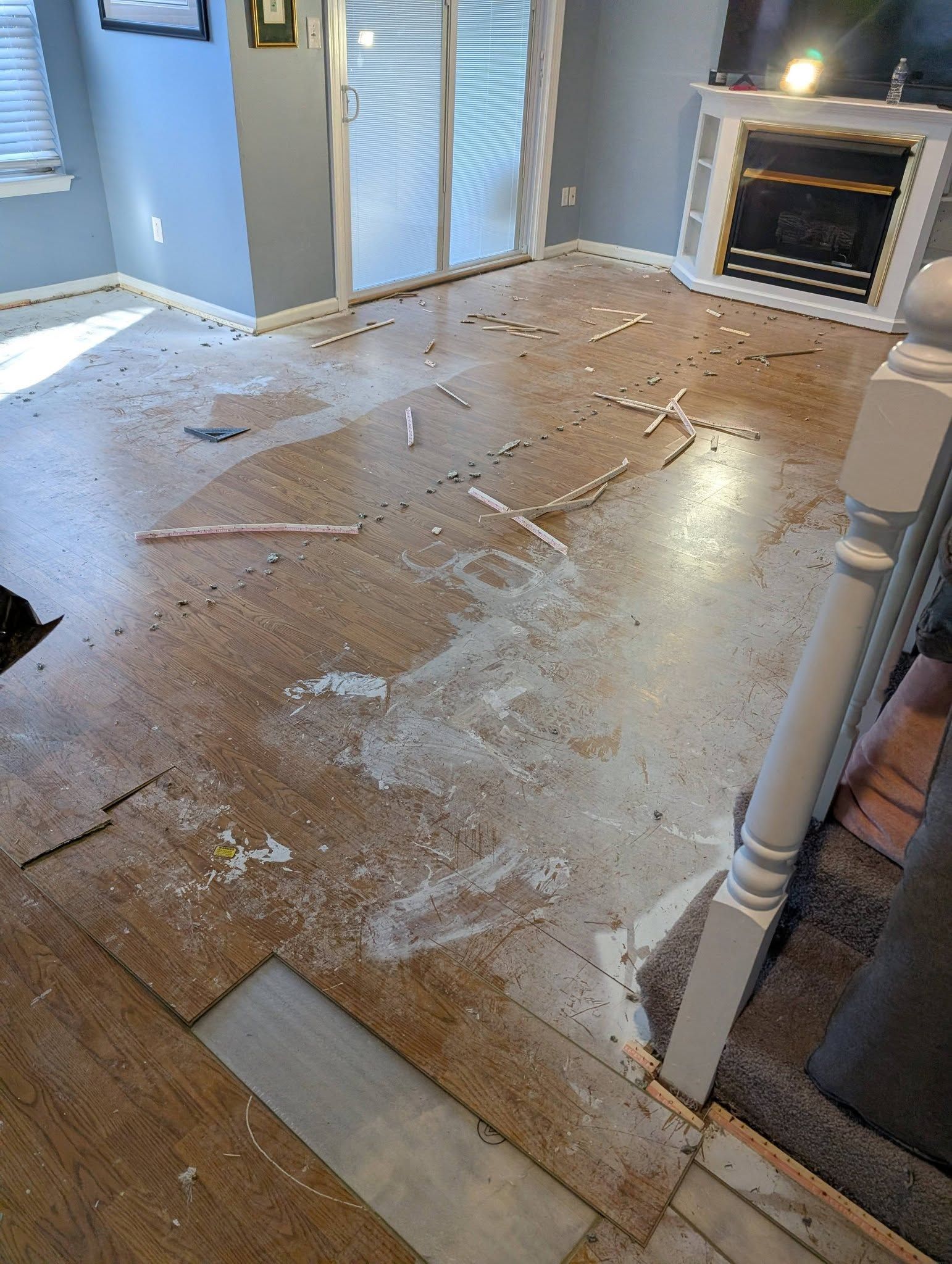 Flooring installation in a Chesapeake VA home by DJC Exteriors