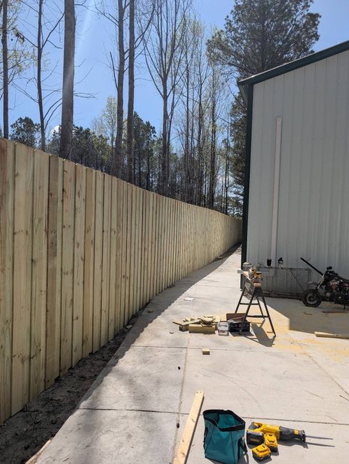 Residential Fence Installation - After