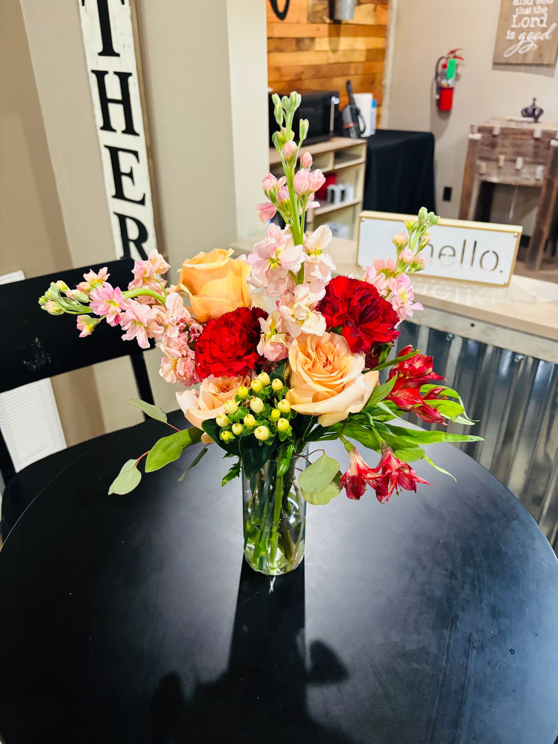 fall colored bouquet