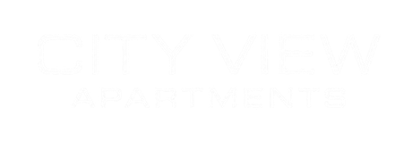 City View Apartments Logo, white - click to return home