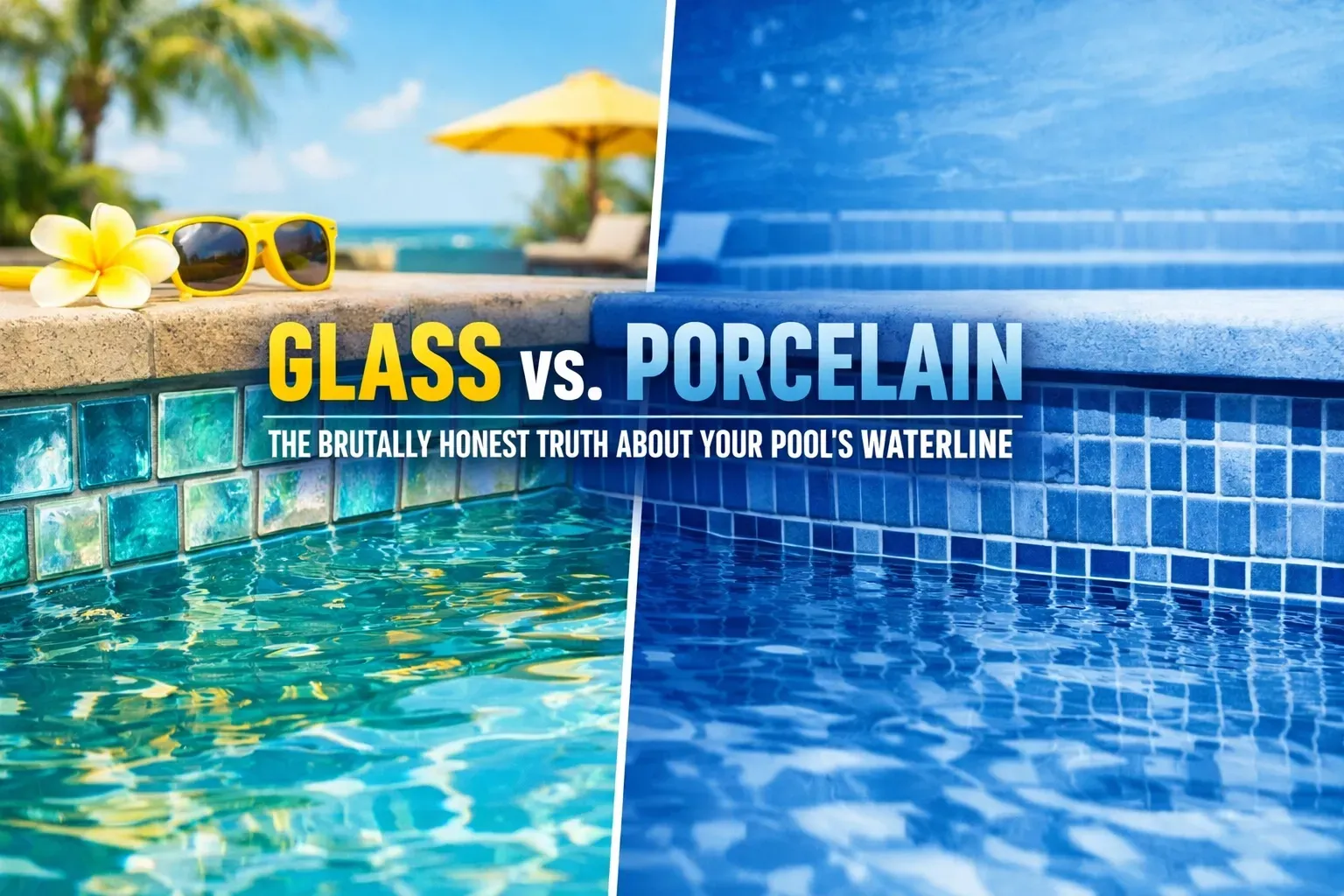 Glass vs porcelain tile.