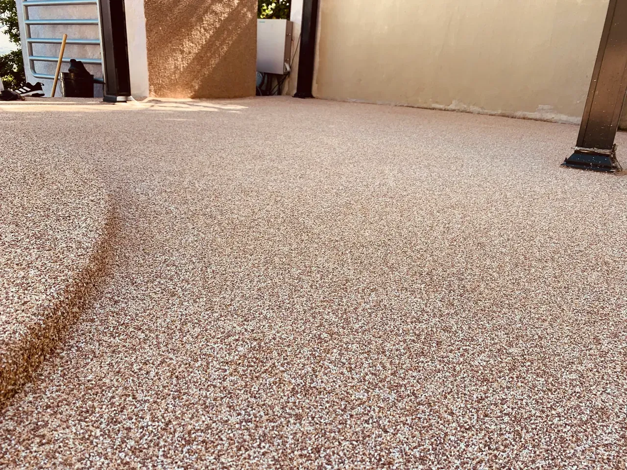 Rebound pool decking