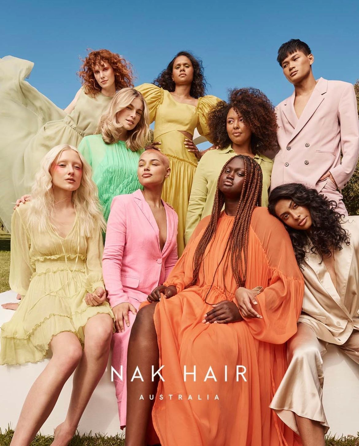 A group of women are posing for a picture together — Hair Creations in Blackalls Park, NSW