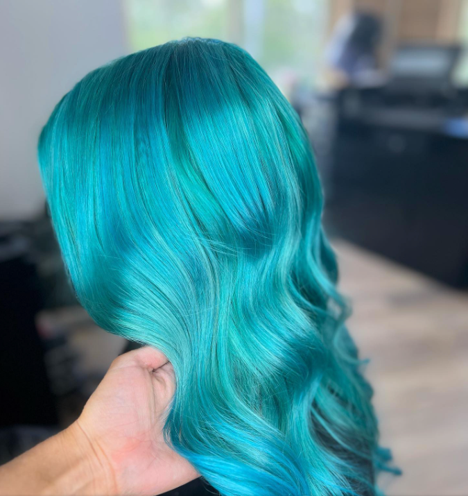Electric Blue Hair - Hair Creations in Blackalls