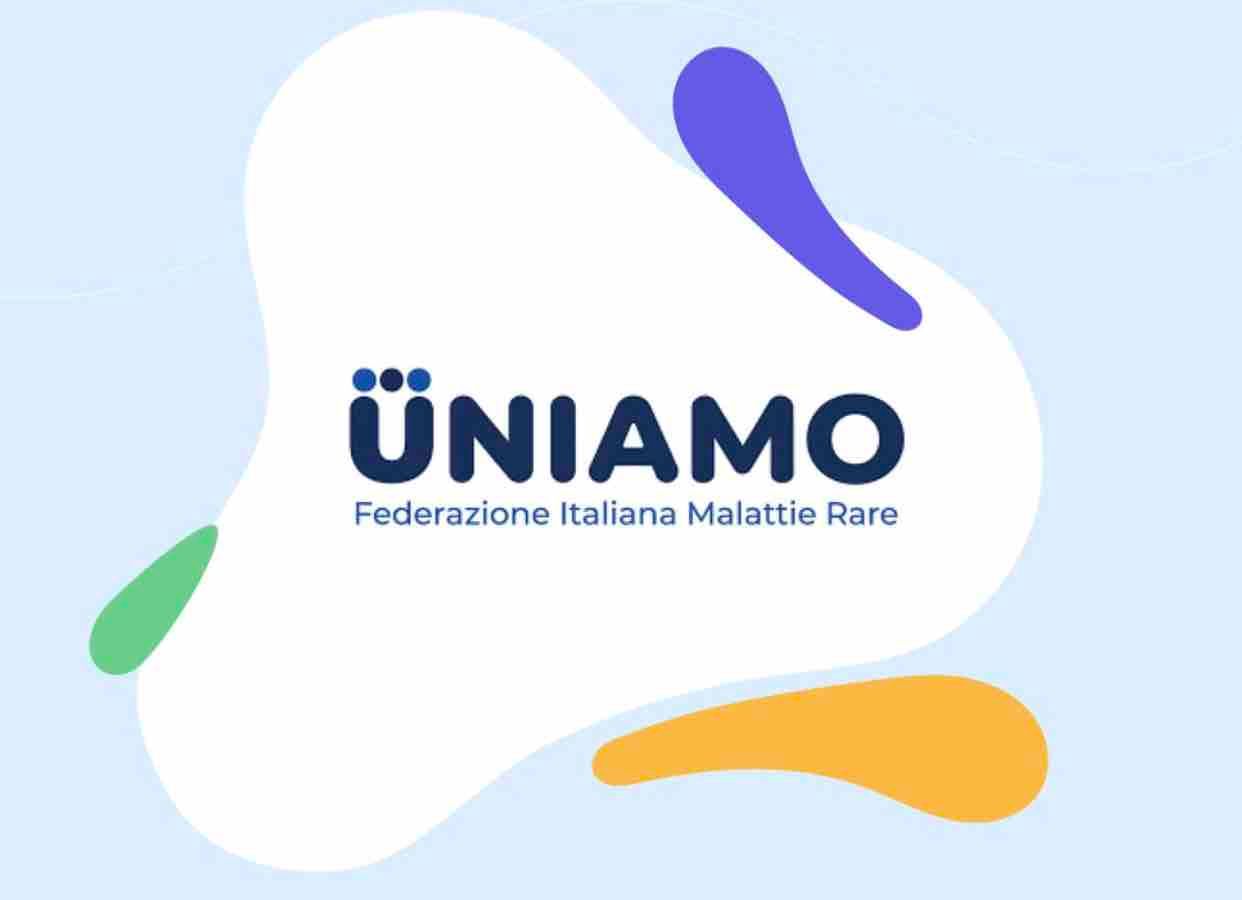 A logo for uniamo federatione italiana malattie rare