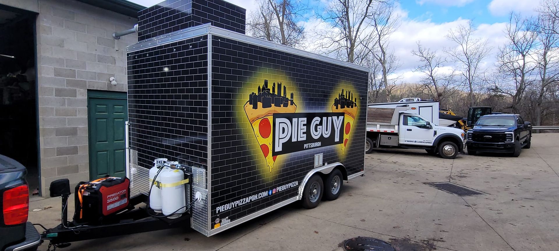 A food truck branded 