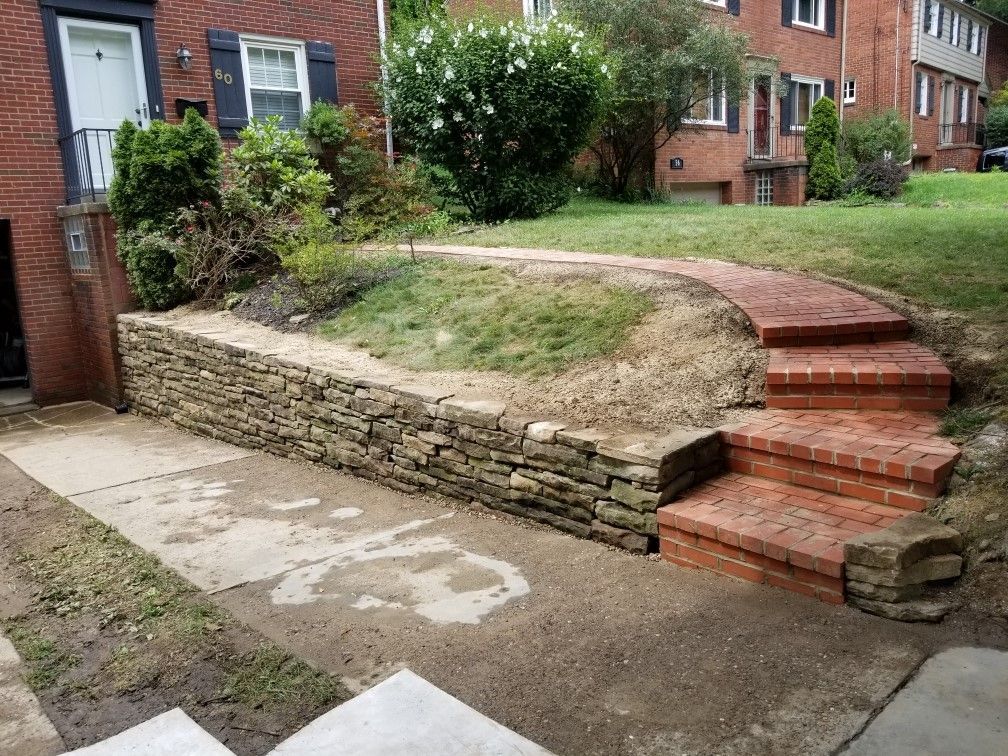 Retaining Walls After | Mt Lebanon, PA | Michener Chimney & Masonry LLC