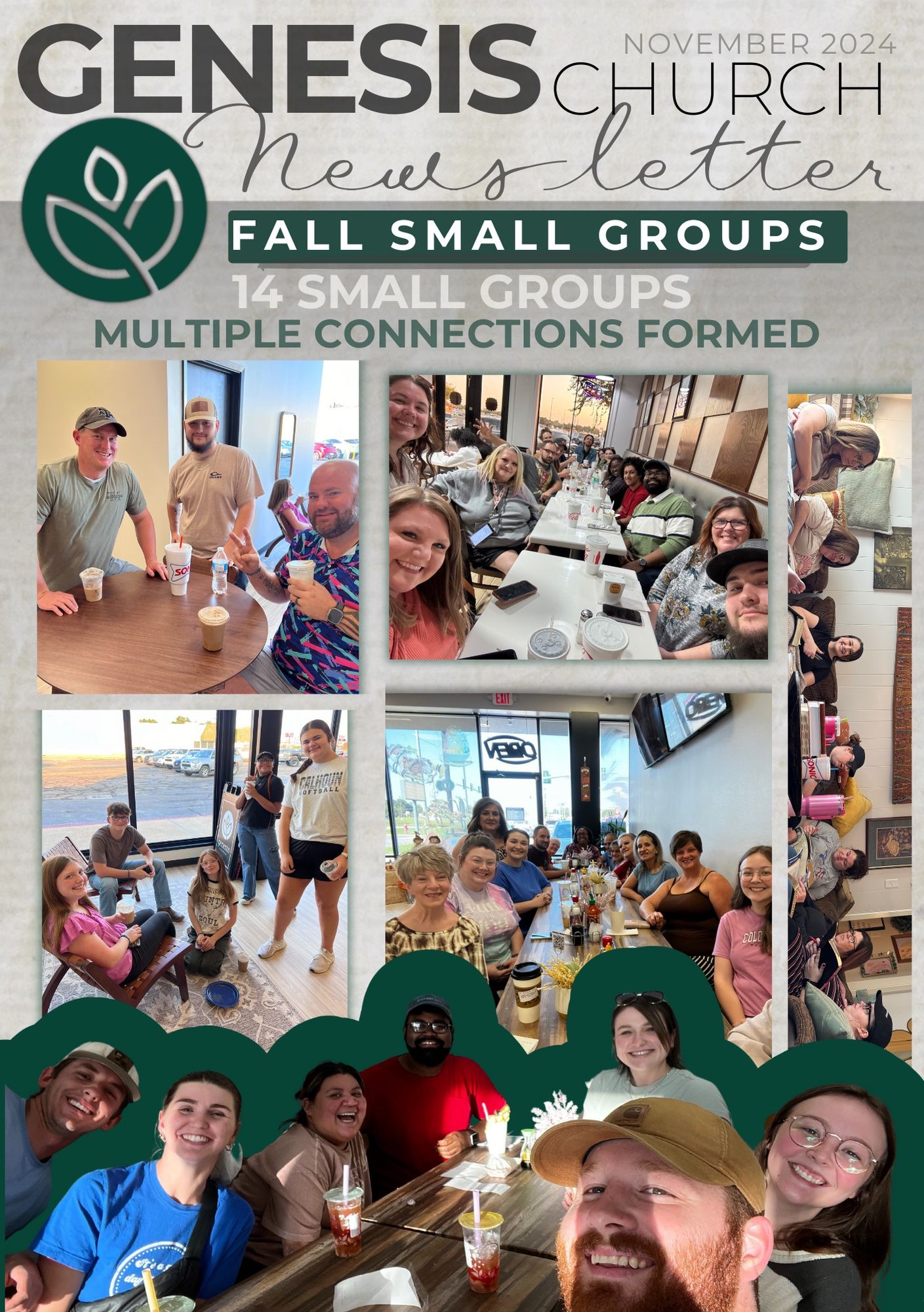 Genesis church newsletter fall small groups 14 small groups multiple connections formed
