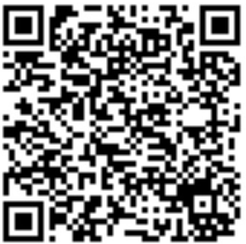 QR code with a black and white pattern for scanning.