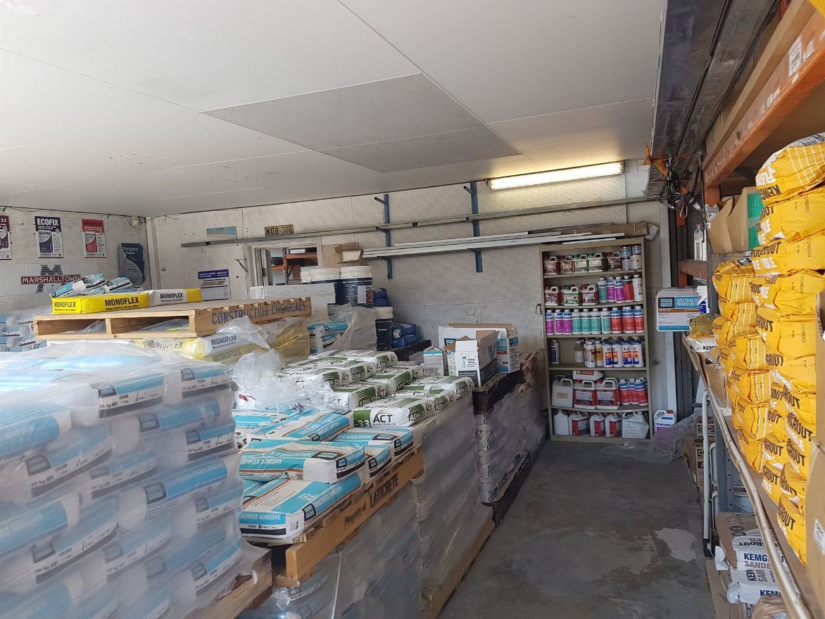 A Warehouse Filled With Lots Of Boxes And Shelves — Twin Towns Sand & Gravel In Tweed Heads South, NSW
