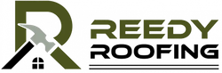 Logo for Reedy Roofing, with a dark green 