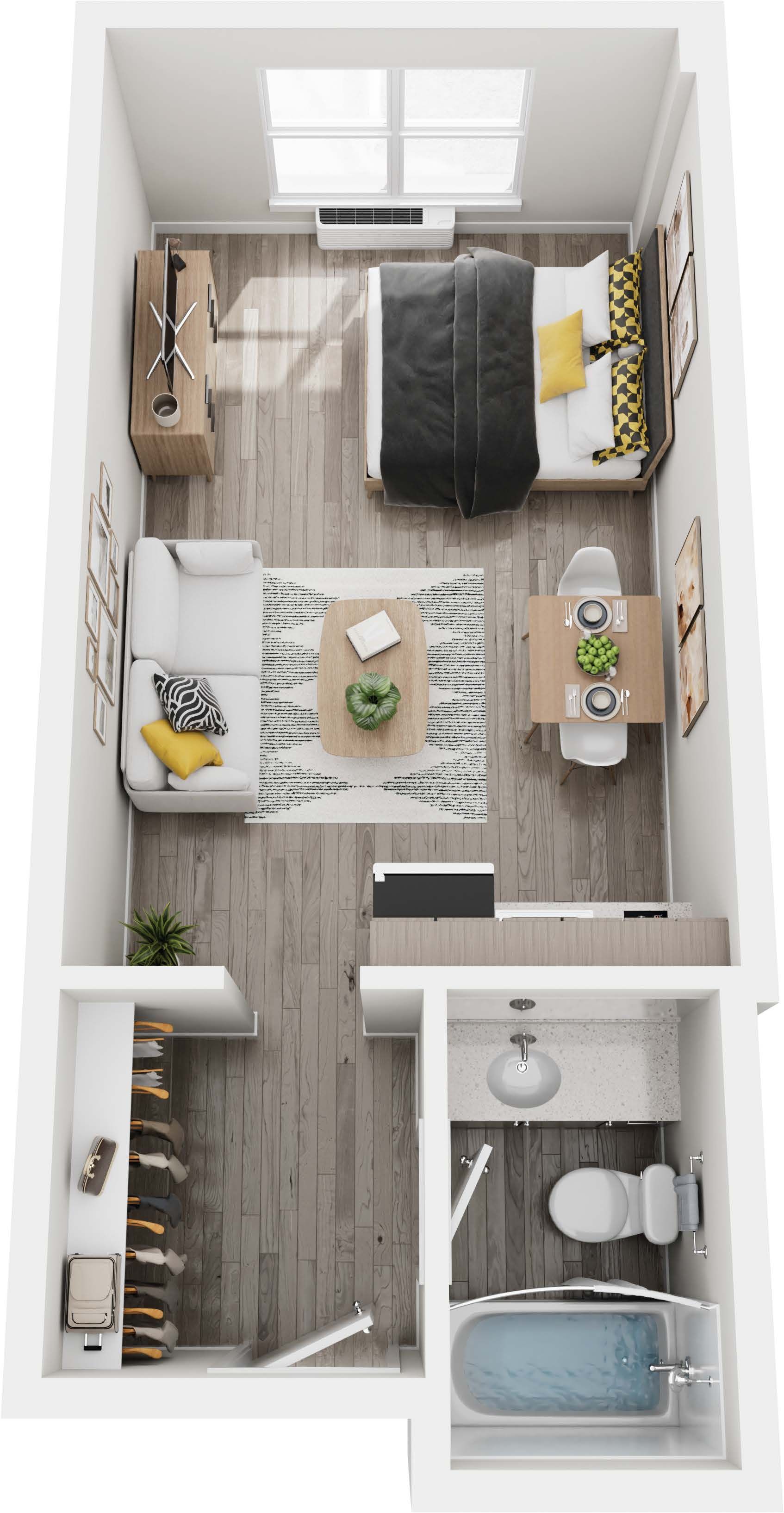 Floor Plan: Studio