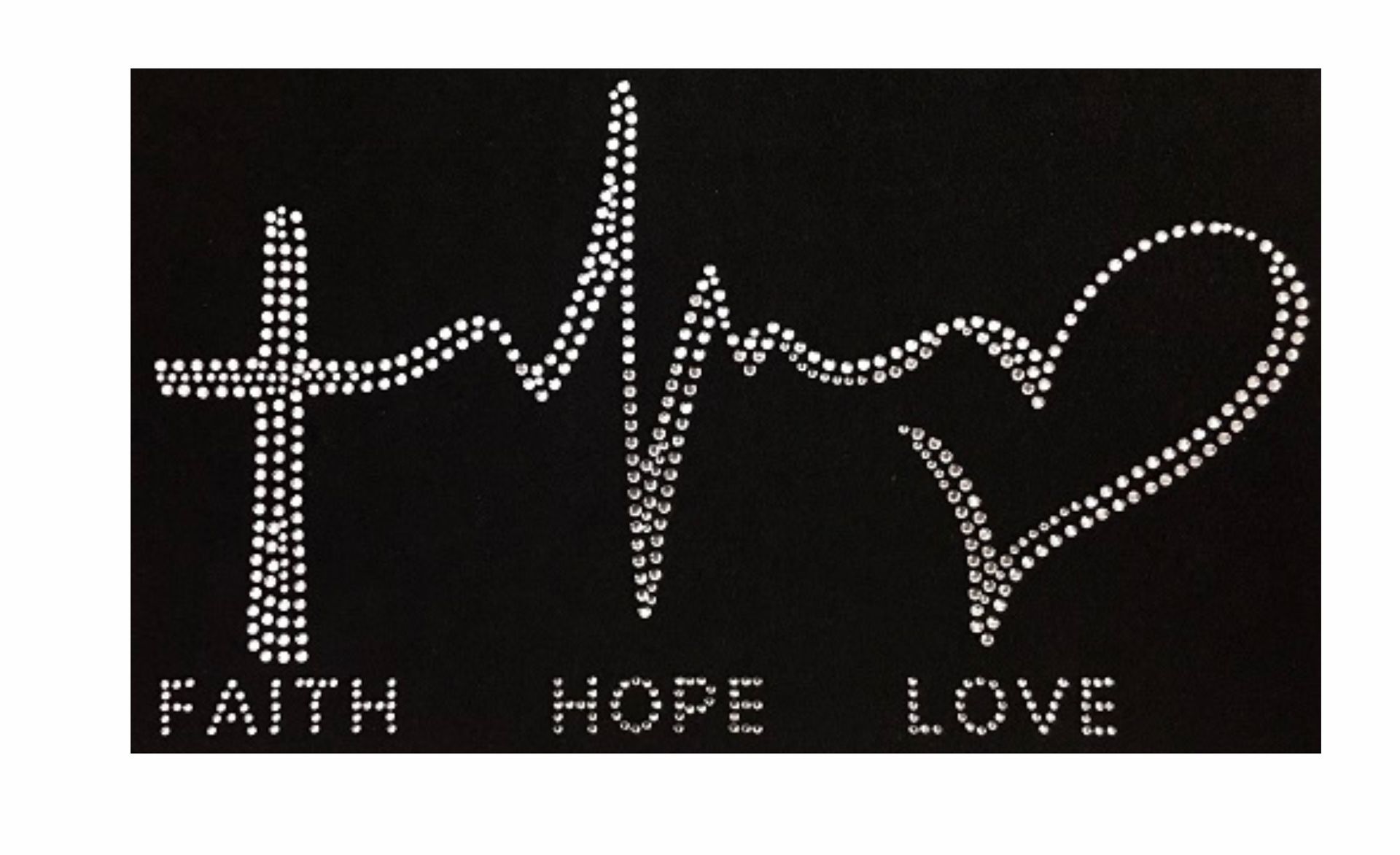 Faith Hope Love Heartbeat (Transfer Sheet)