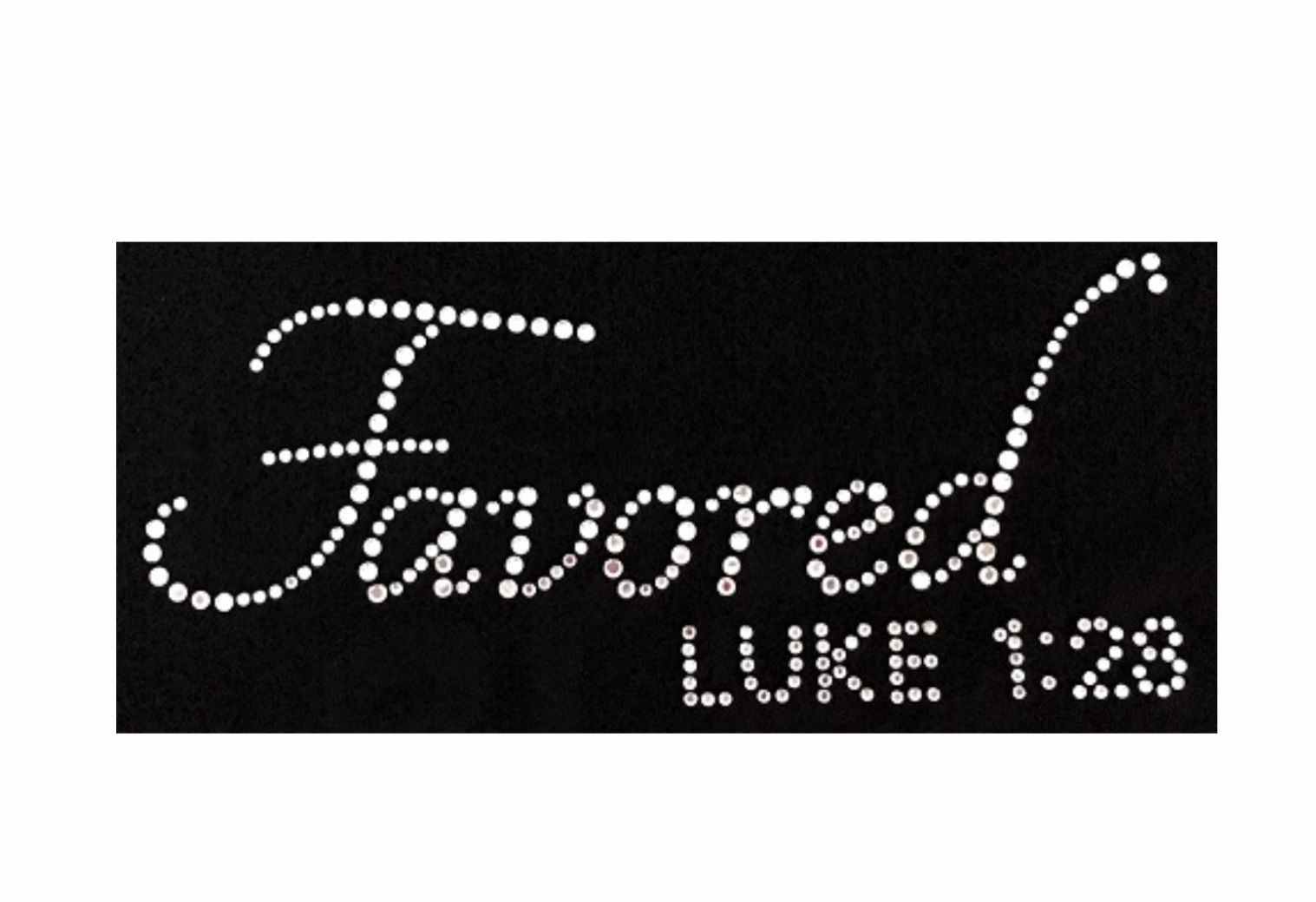 Favored Luke 1:28 (Transfer Sheet)