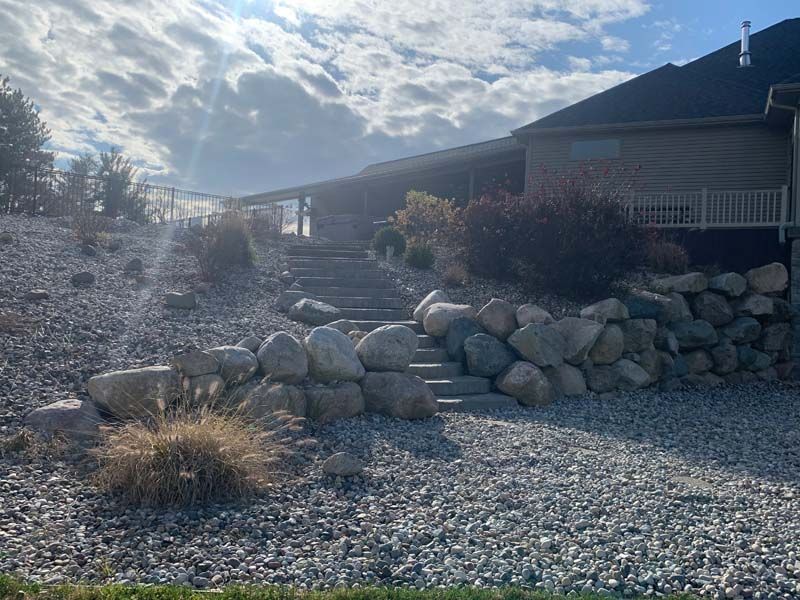 Rock Landscape — Midland, MI — Maksymum Lawn and Landscaping