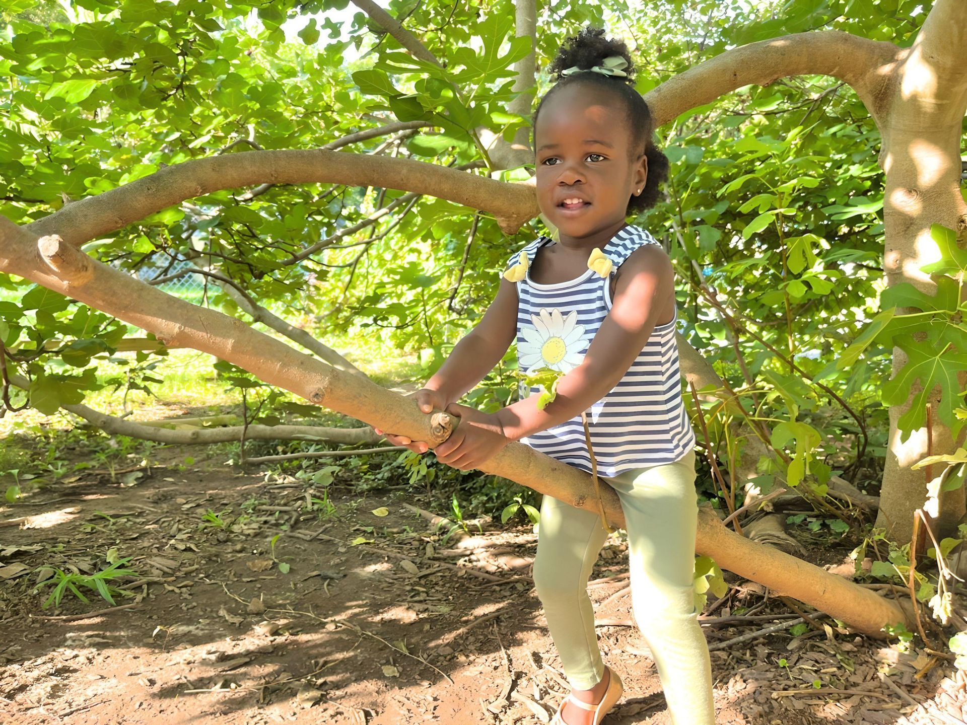 Child playing outside