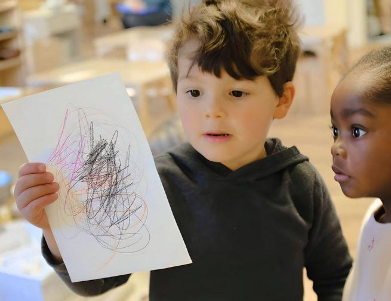 Montessori children in the classroom