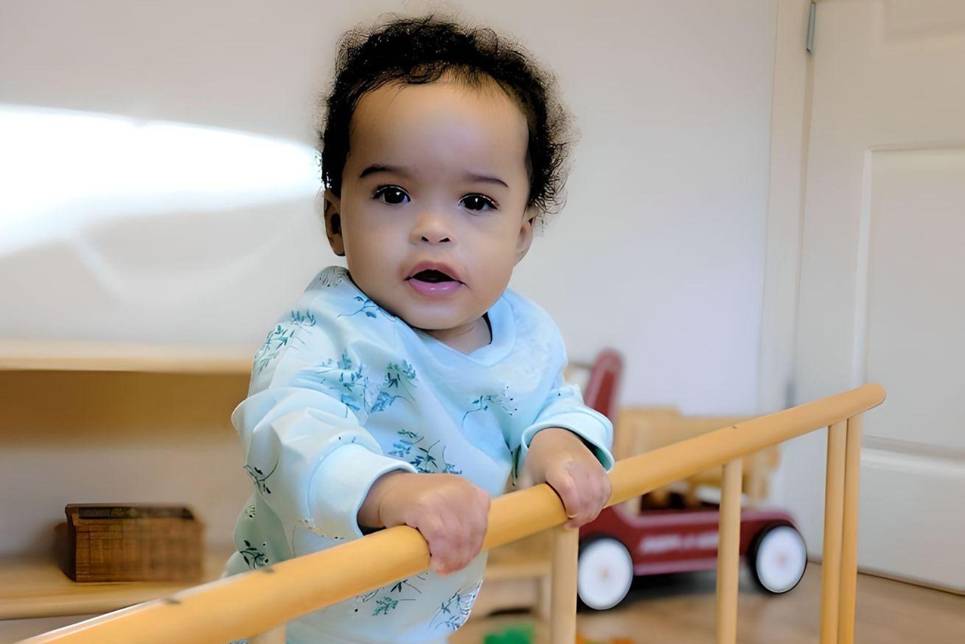 Montessori infant in the classroom