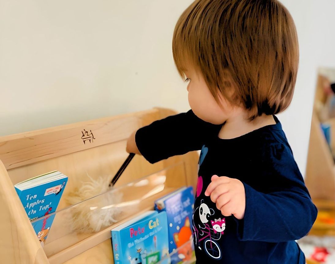 Montessori child working on practical life skills