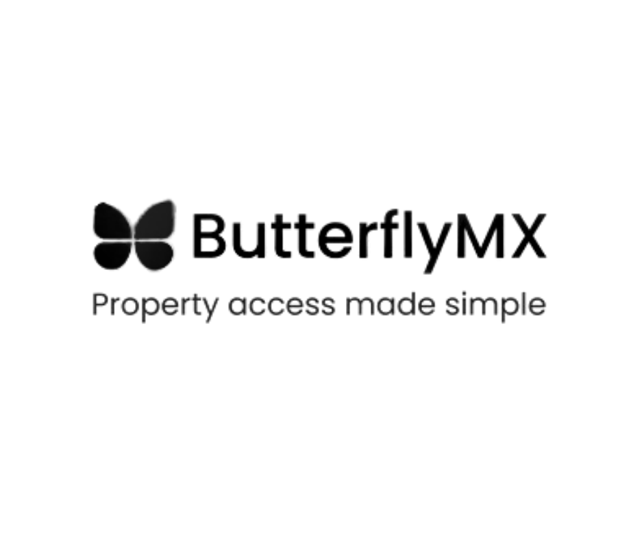 ButterflyMX logo with tagline “Property access made simple”