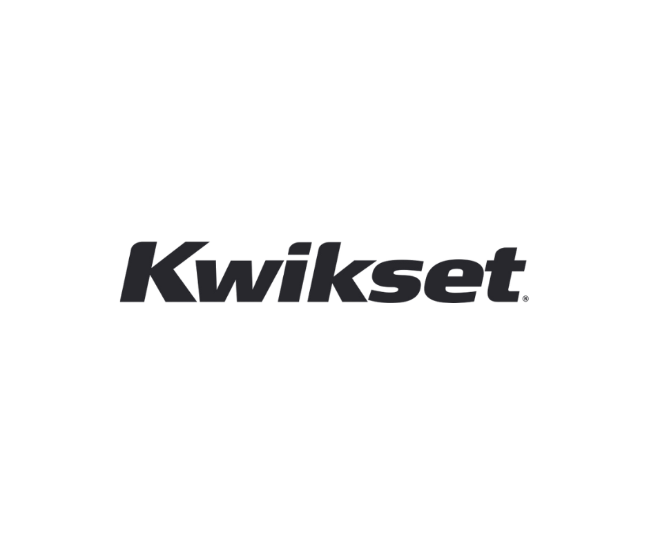 Kwikset logo in black text on a white background