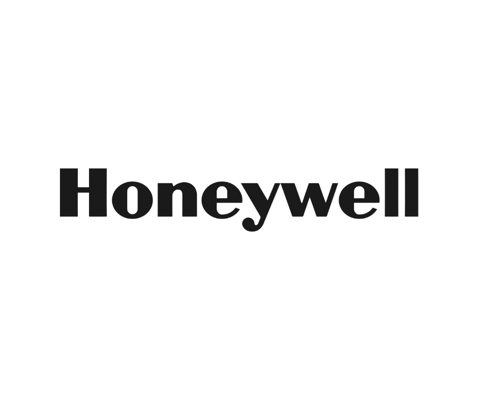 Black Honeywell wordmark centered on a white background