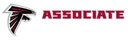 A logo for the atlanta falcons is shown on a white background.