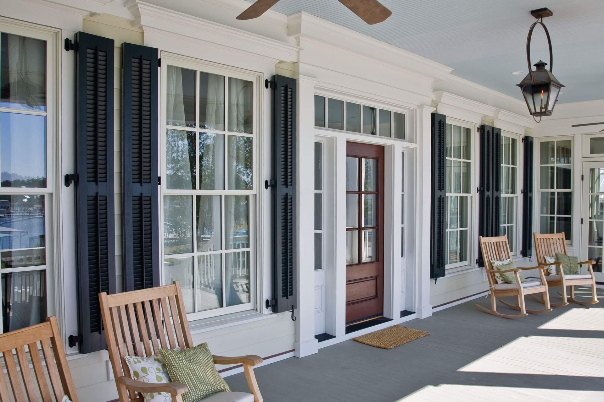 solid wood exterior shutter